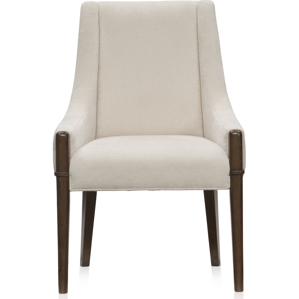 milan dining dark brown host chair   