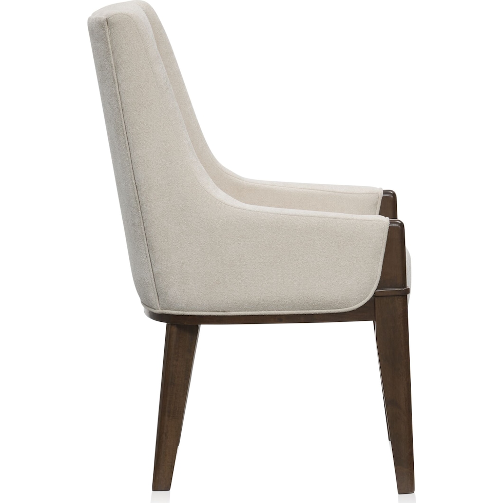 milan dining dark brown host chair   