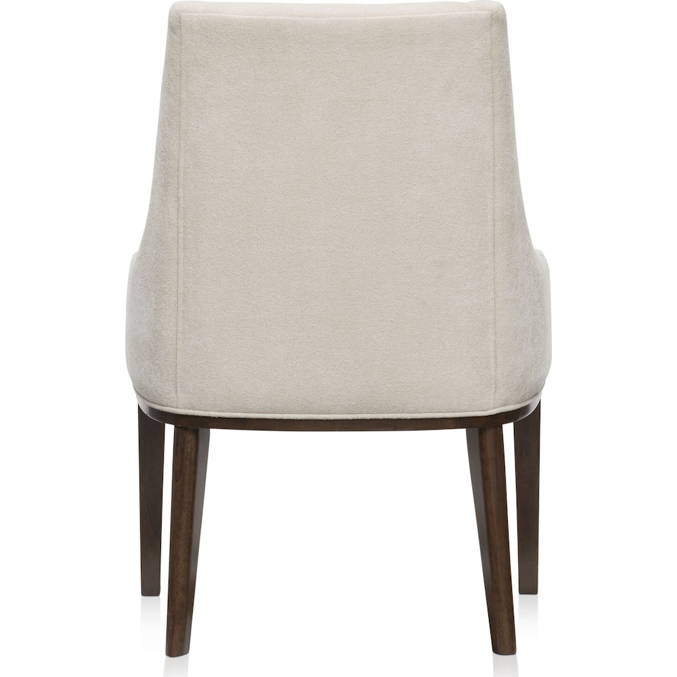 milan dining dark brown host chair   