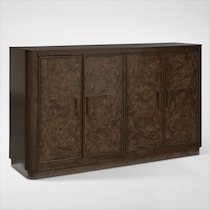 milan dining dark brown server web   