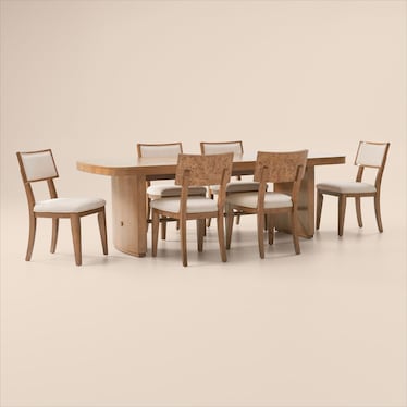Milan Dining Table and 6 Side Chairs
