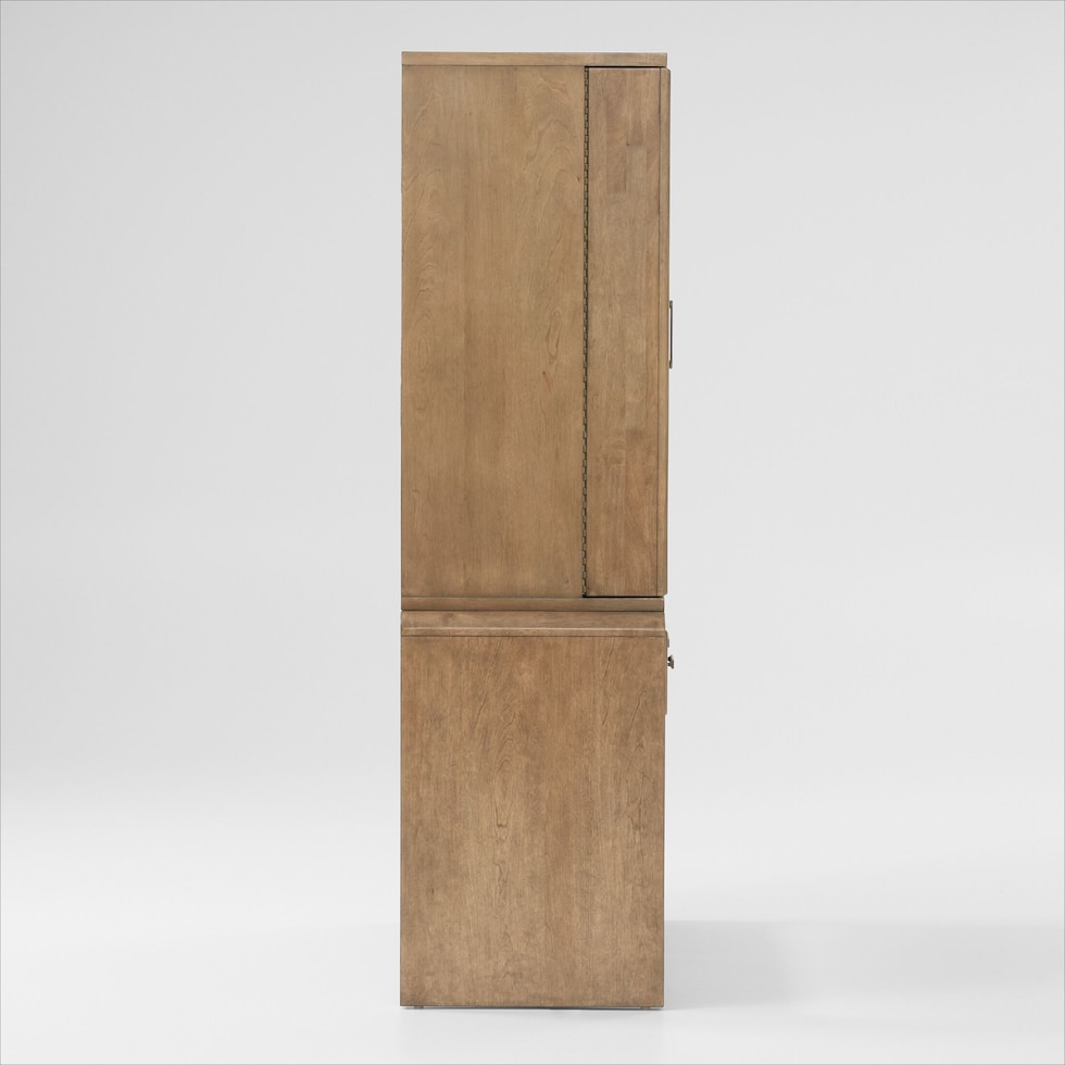 milan dining light brown bar cabinet   