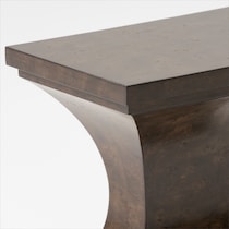 milan occasional dark brown chairside table   