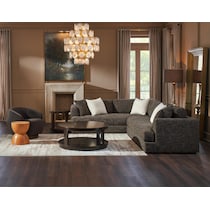 milan occasional dark brown coffee table   