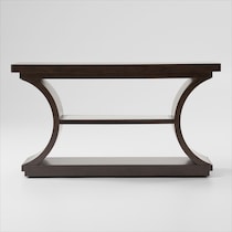 milan occasional dark brown sofa table   