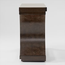 milan occasional dark brown sofa table   