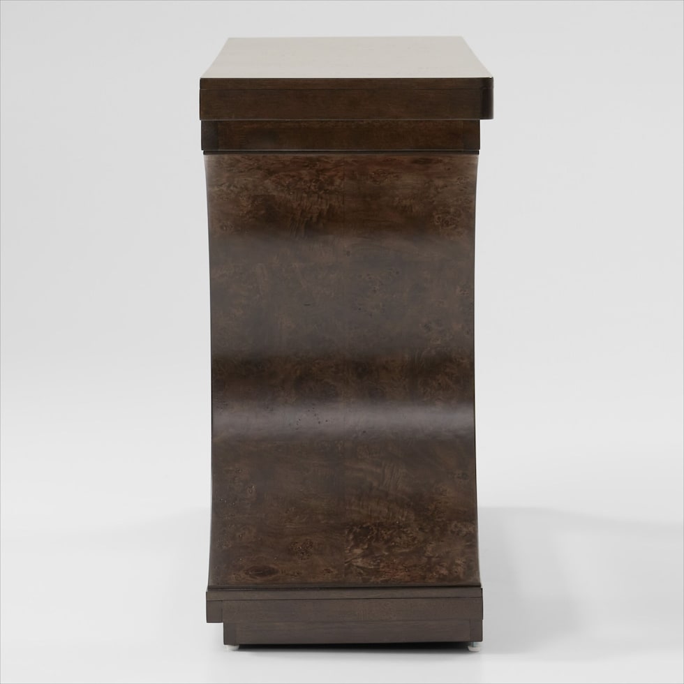 milan occasional dark brown sofa table   