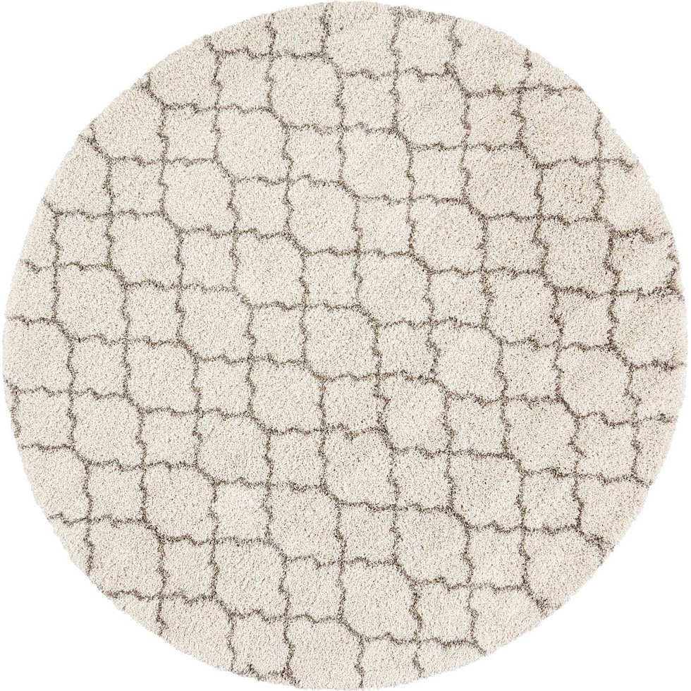 milano white area rug  round   
