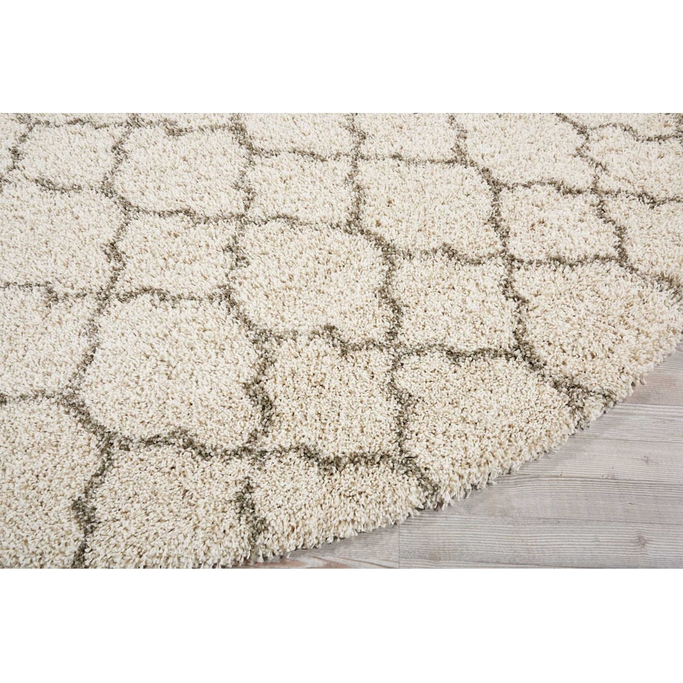 milano white area rug  round   