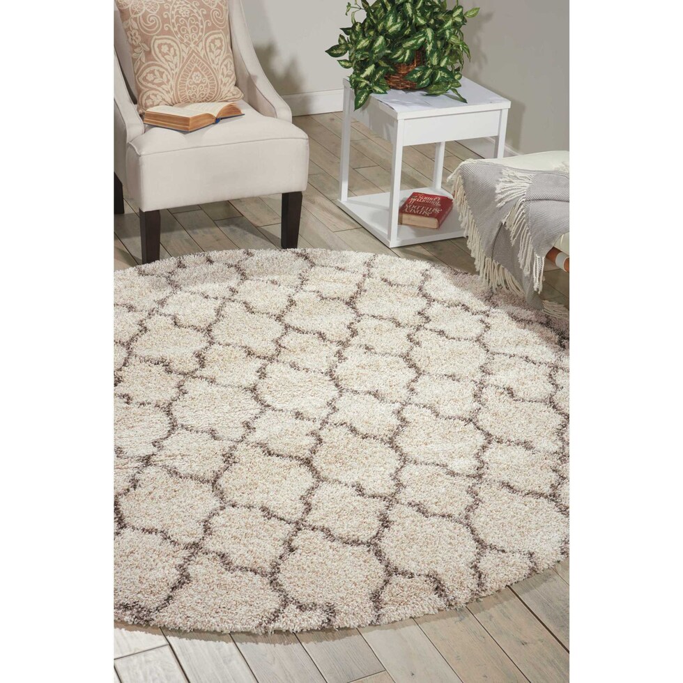 milano white rug   