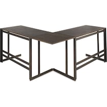 miles antique metal l shaped desk   