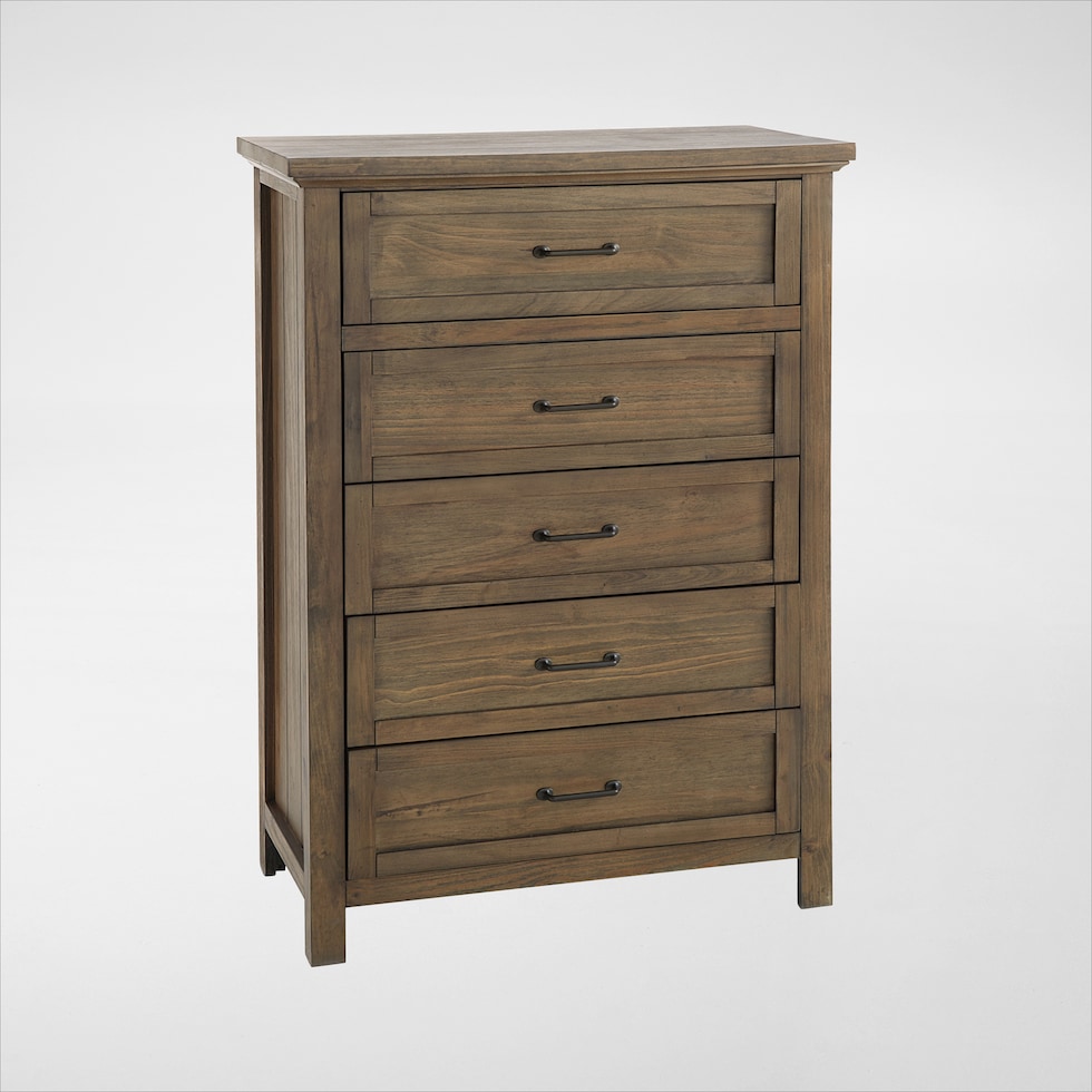 miley dark brown chest   