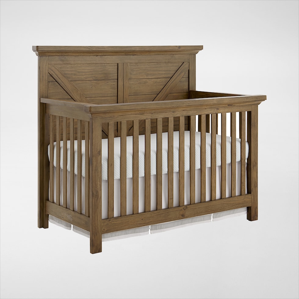 miley dark brown crib   