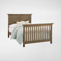 miley dark brown crib   