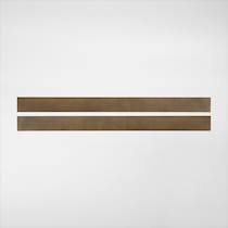 miley dark brown full bed rails   
