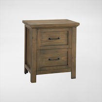 miley dark brown nightstand   