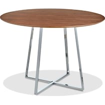 miller dark brown dining table   