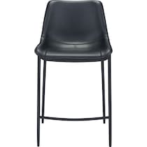 millie black bar stool   