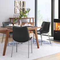 millie black dining chair   