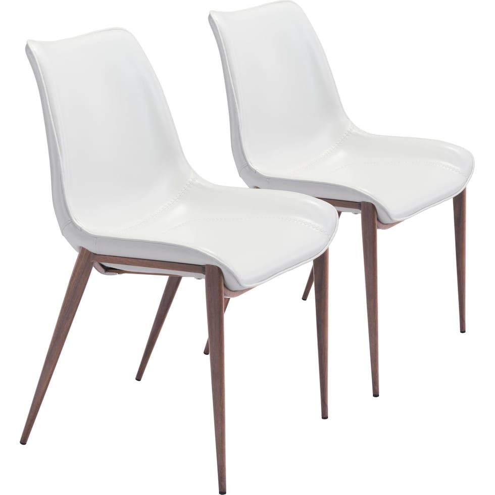 millie white dining chair   