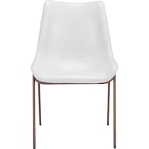 millie white dining chair   