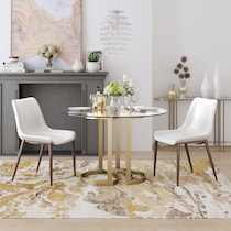 millie white dining chair   
