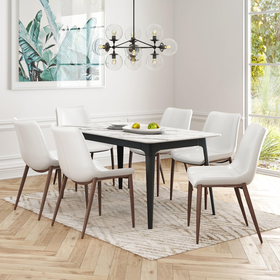 millie white dining chair   
