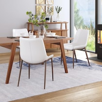 millie white dining chair   