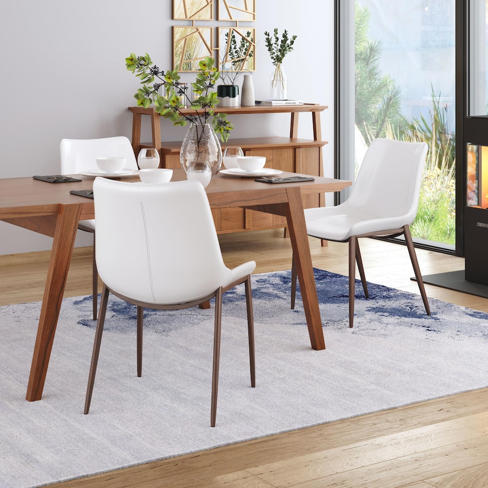 millie white dining chair   