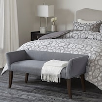 milo accent blue bench   