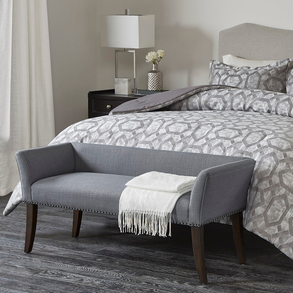 milo accent blue bench   