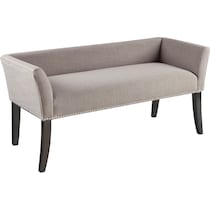 milo accent gray bench   