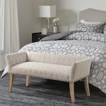milo accent gray bench   