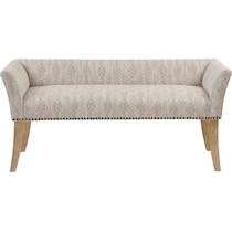 milo accent gray bench   