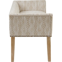 milo accent gray bench   