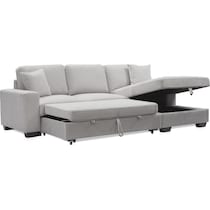 milo gray sleeper sectional   