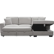 milo gray sleeper sectional   