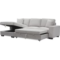 milo gray sleeper sectional   