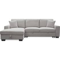 milo gray sleeper sectional   