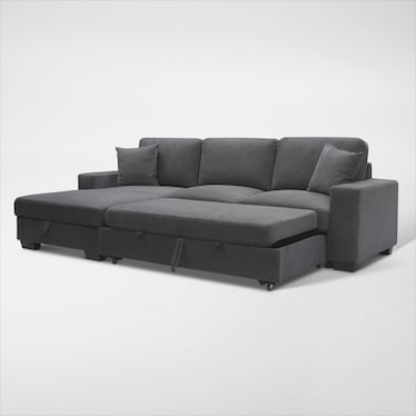 Milo 2-Piece Media Sleeper Sectional