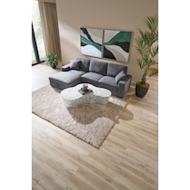 milo gray sleeper sectional   