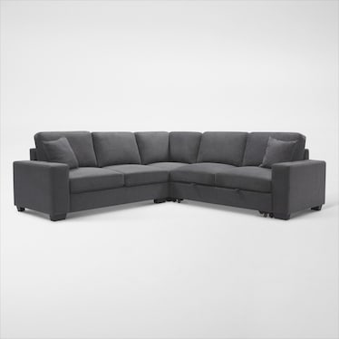 Milo 3-Piece Media Sleeper Sectional