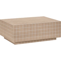 milwaukee light brown coffee table   