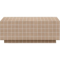 milwaukee light brown coffee table   