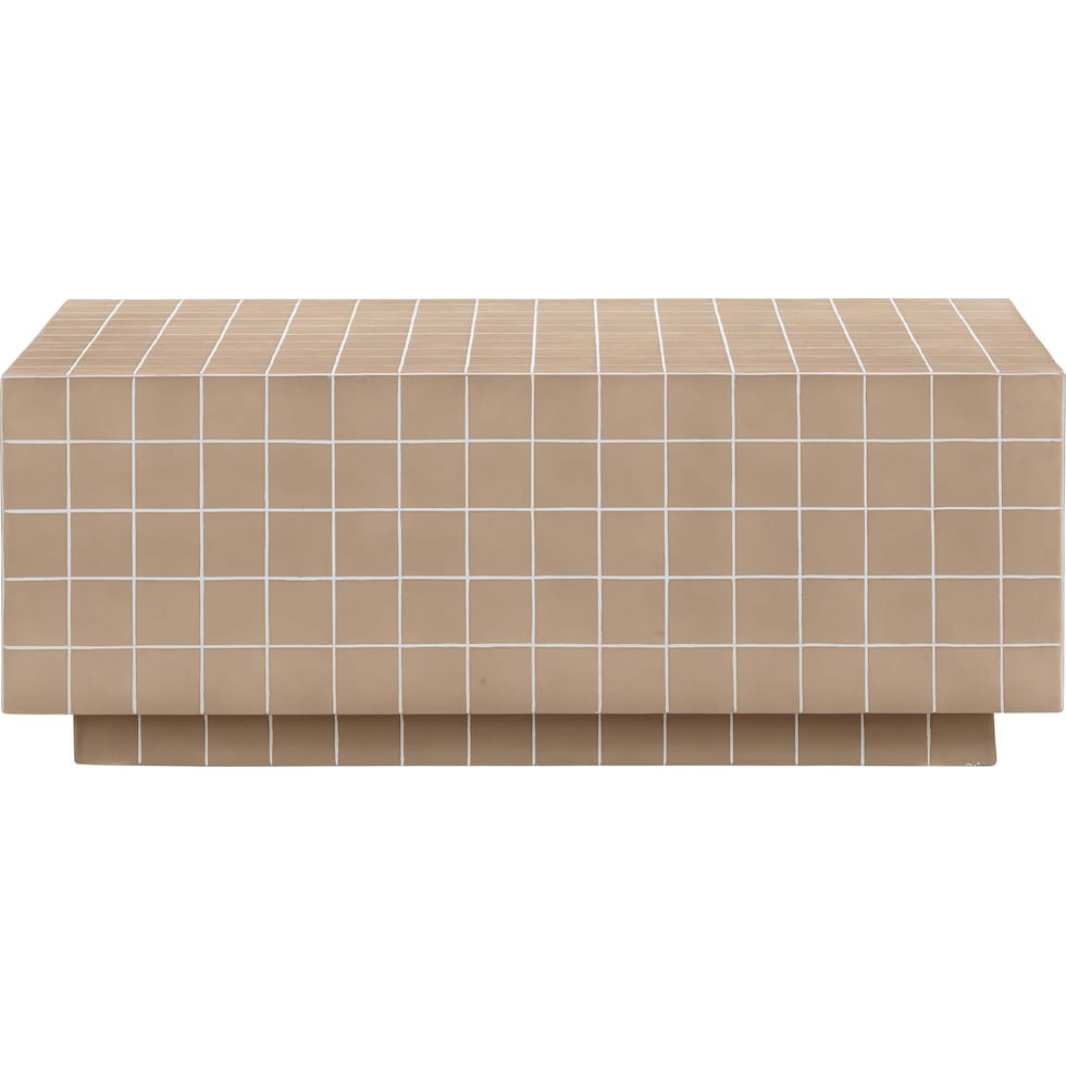 milwaukee light brown coffee table   