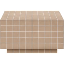 milwaukee light brown coffee table   