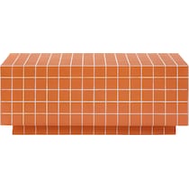 milwaukee orange coffee table   