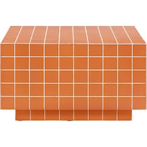 milwaukee orange coffee table   