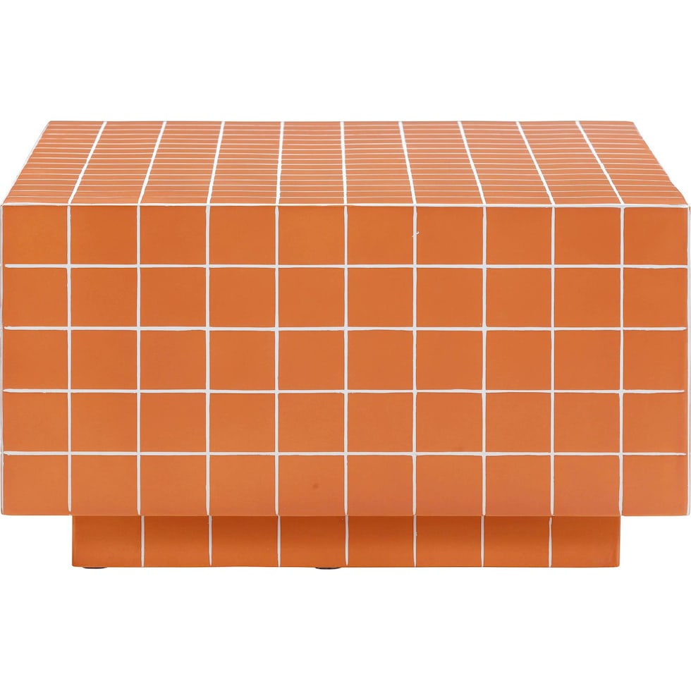 milwaukee orange coffee table   