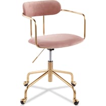 mindy pink desk chair   